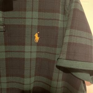 Classic Ralph Lauren plaid polo. XL.